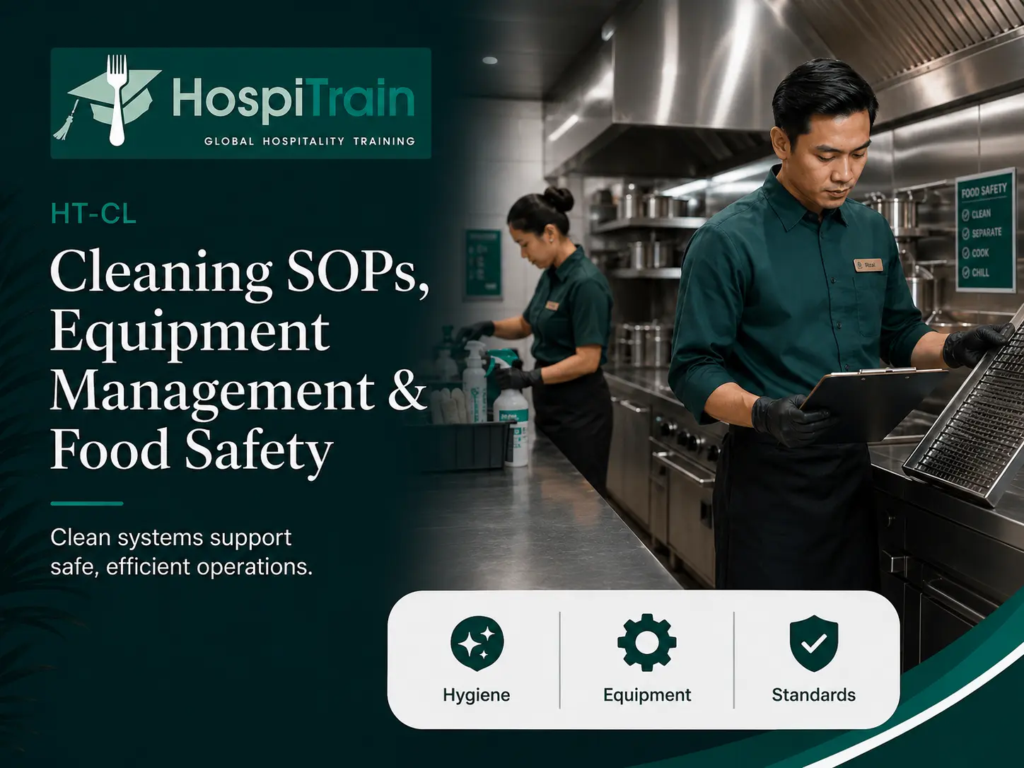 Cleaning SOPs, Equipment Management & Food Safety